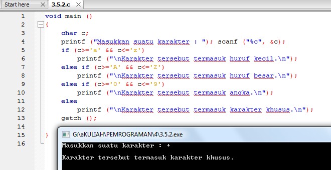 Detail Contoh Coding C Nomer 33