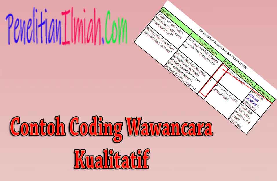 Detail Contoh Coding Data Dalam Penelitian Kualitatif Nomer 3