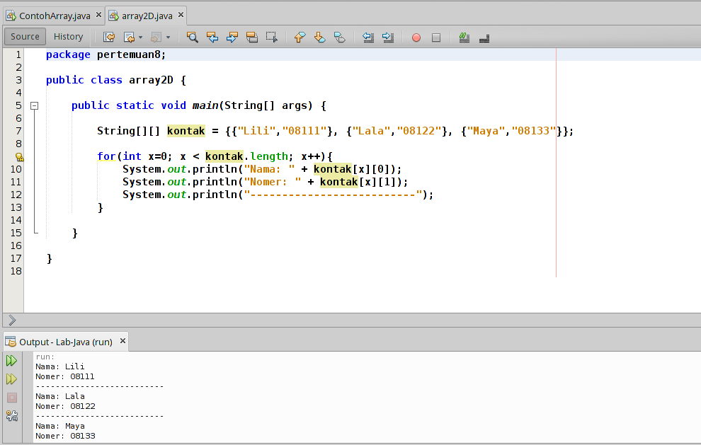Contoh coding java 52 koleksi gambar