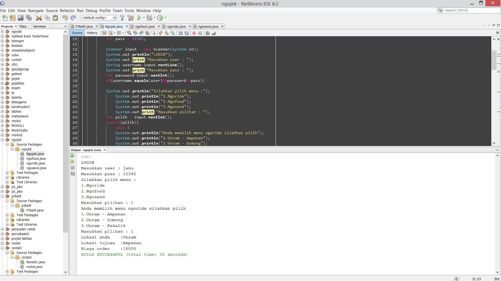 Detail Contoh Coding Java Nomer 11