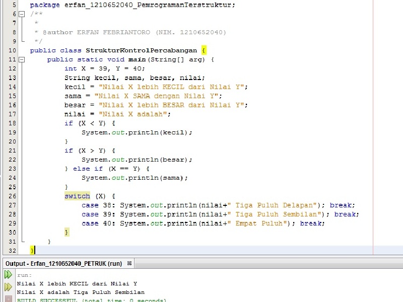 Detail Contoh Coding Java Nomer 19