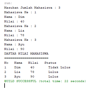 Detail Contoh Coding Java Nomer 29