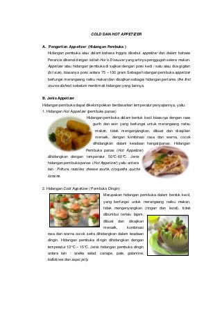 Detail Contoh Cold Appetizer Nomer 13