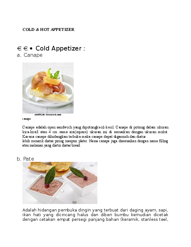 Detail Contoh Cold Appetizer Nomer 17