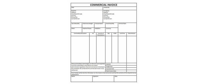 Detail Contoh Commercial Invoice Nomer 33