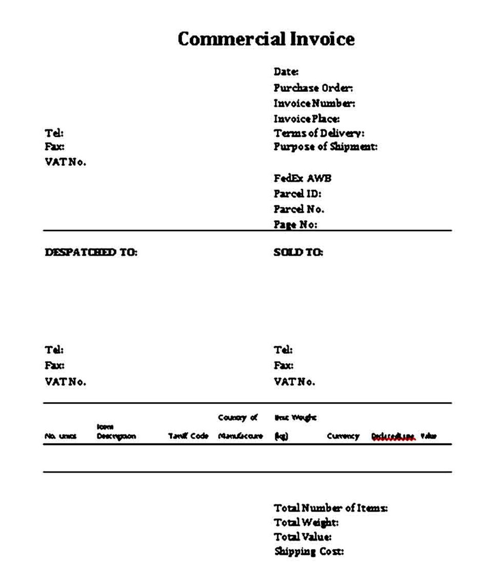 Detail Contoh Commercial Invoice Nomer 35