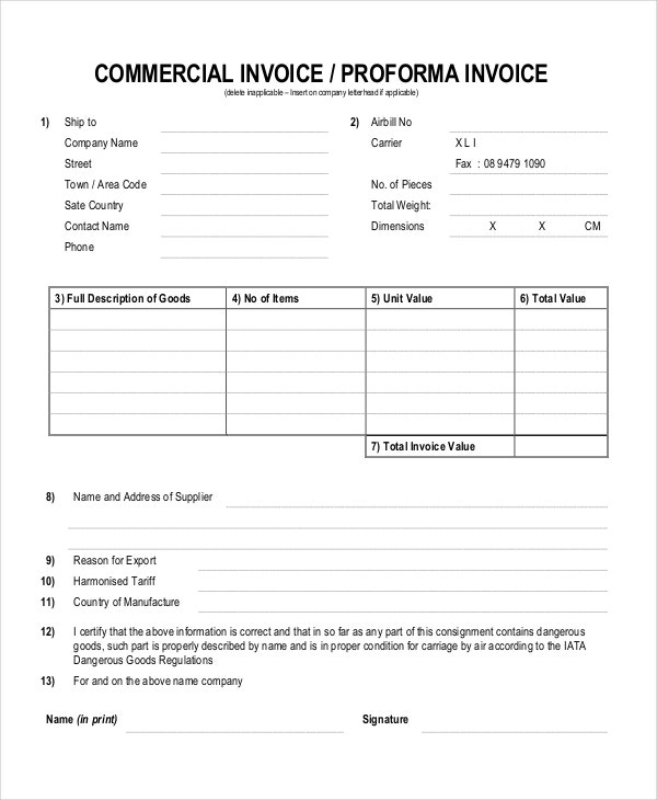 Detail Contoh Commercial Invoice Nomer 36