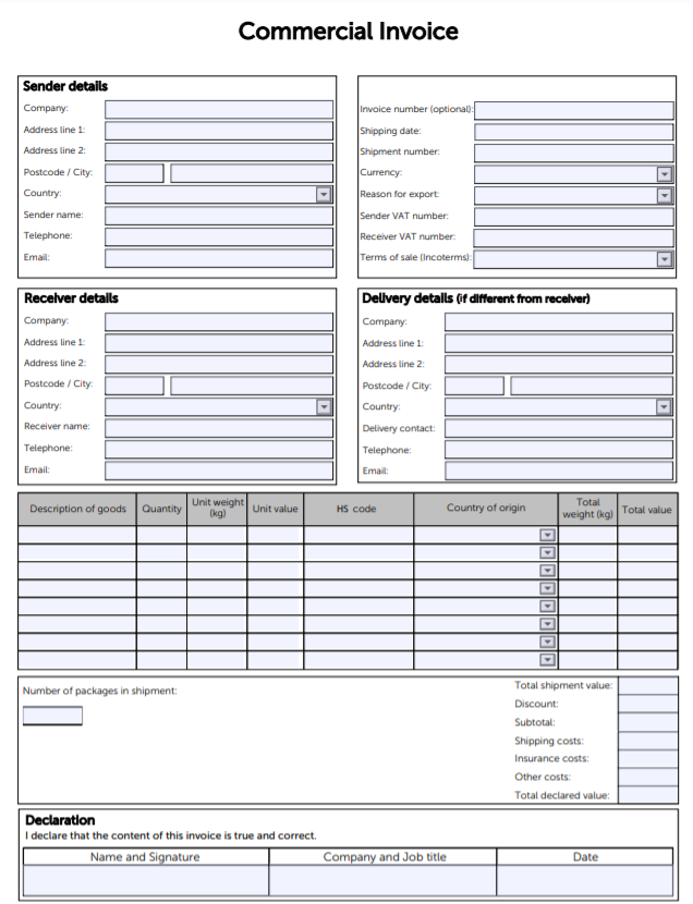 Detail Contoh Commercial Invoice Nomer 40