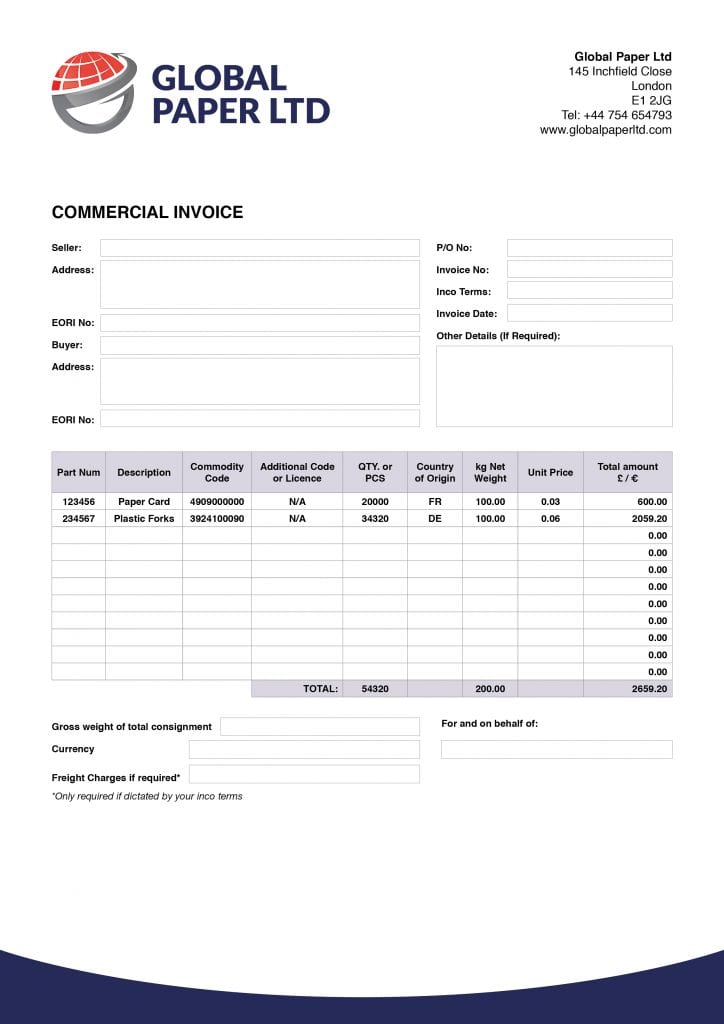 Detail Contoh Commercial Invoice Nomer 42