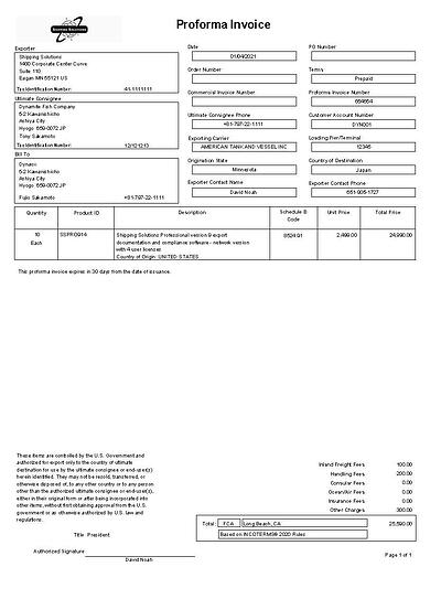 Detail Contoh Commercial Invoice Nomer 48