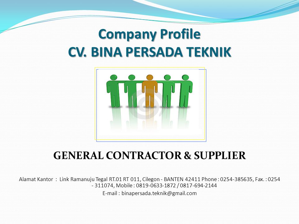 Contoh Company Profile Perusahaan Kontraktor Ppt - KibrisPDR