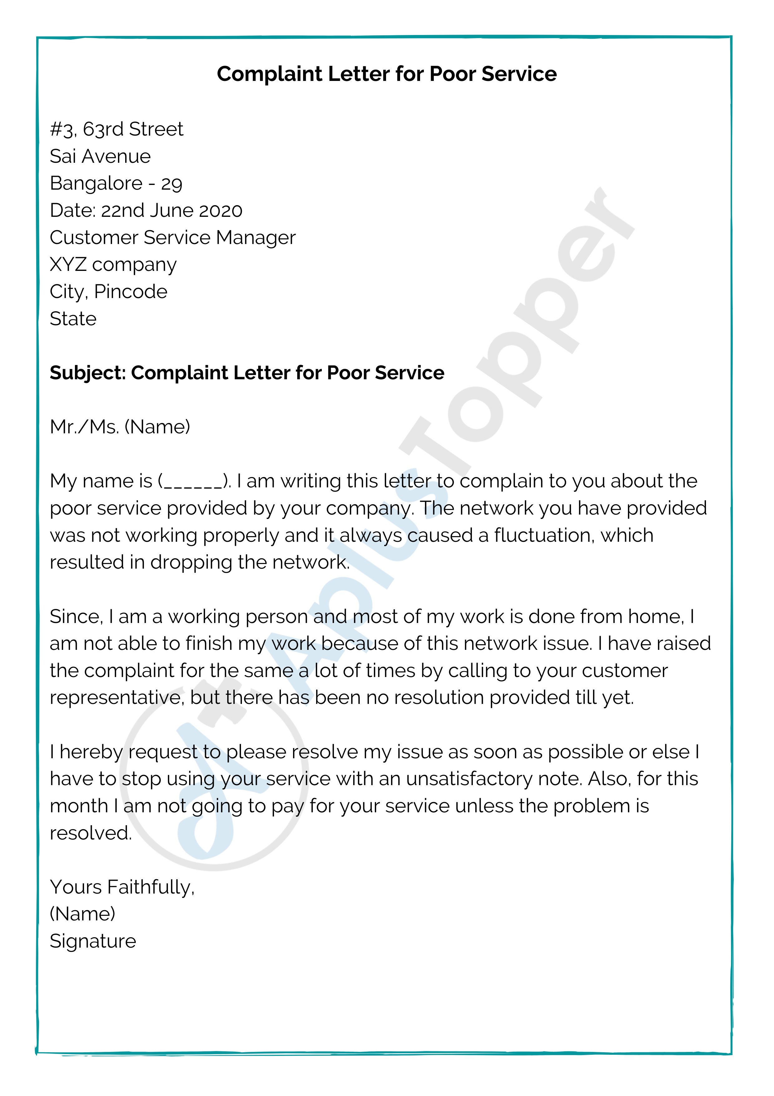 Detail Contoh Complaint Letter Koleksi Nomer 12 detail-contoh-complaint-letter-koleksi-nomer-12