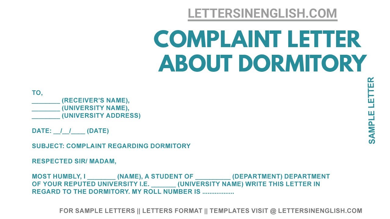 Detail Contoh Complaint Letter Nomer 34