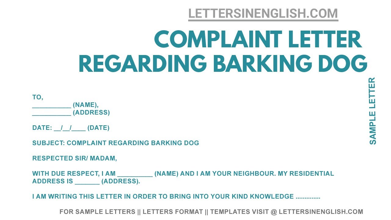 Detail Contoh Complaint Letter Nomer 45