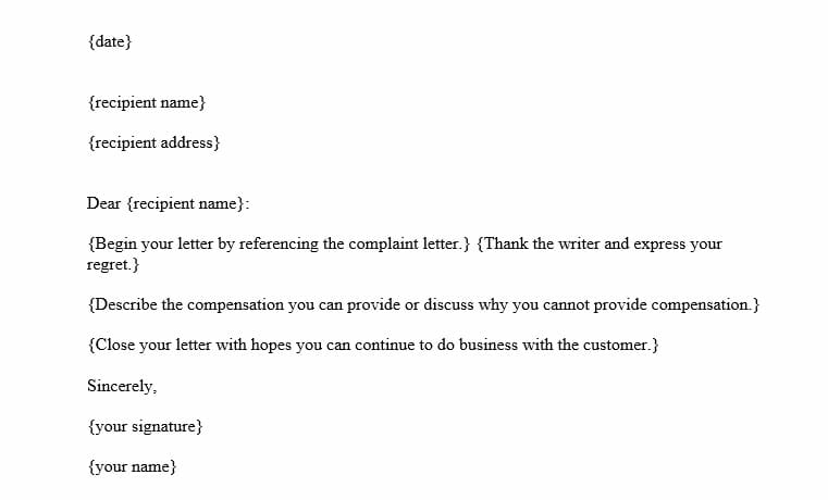 Detail Contoh Complaint Letter Nomer 47