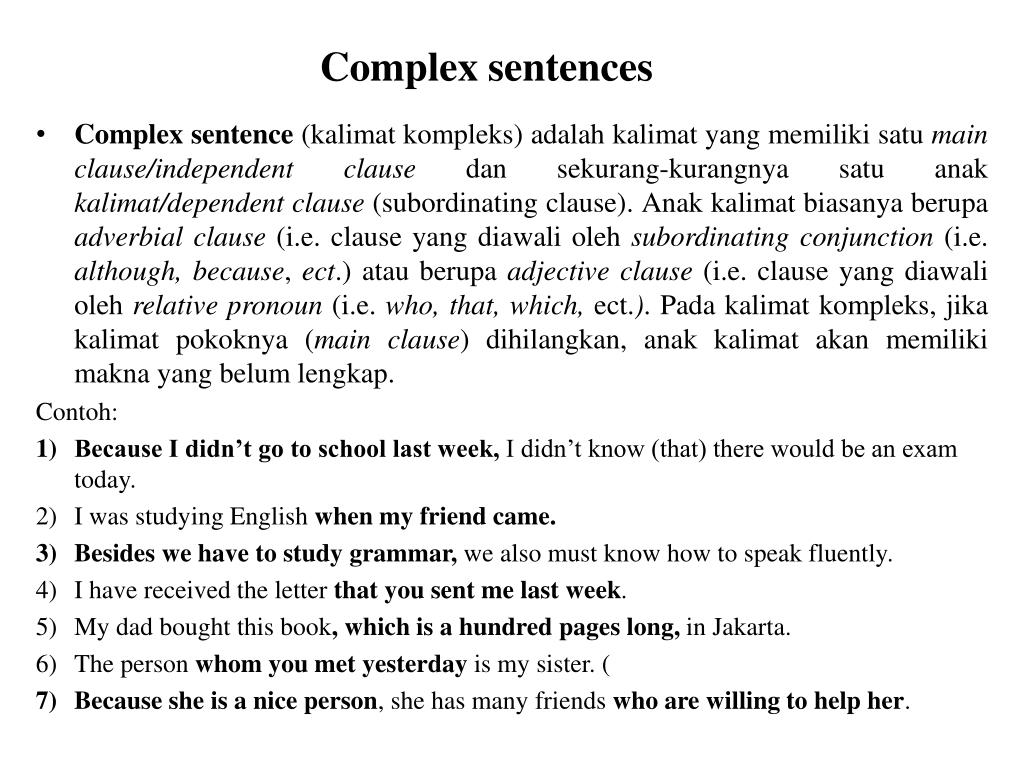 Detail Contoh Compound Complex Sentence Nomer 9