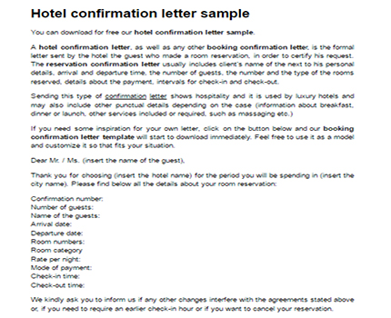 Detail Contoh Confirmation Letter Nomer 24