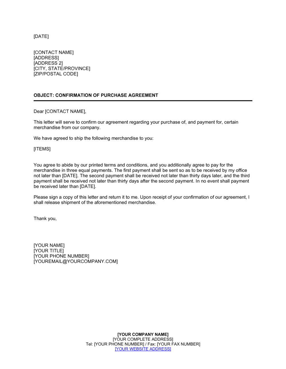 Contoh Confirmation Letter 51+ Koleksi Gambar