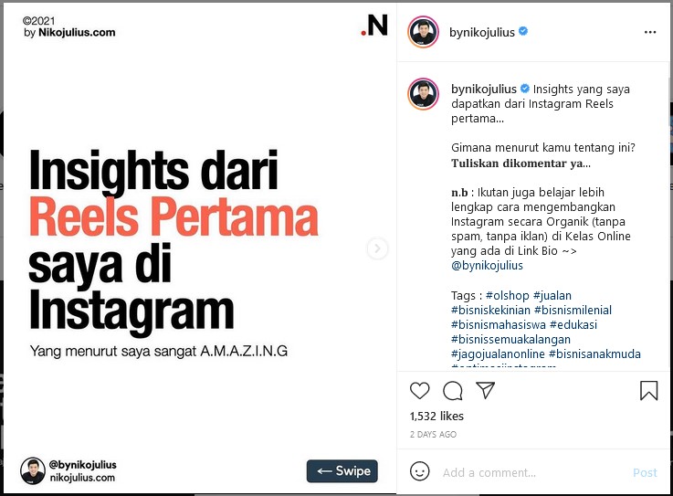 Detail Contoh Content Marketing Di Instagram Nomer 28