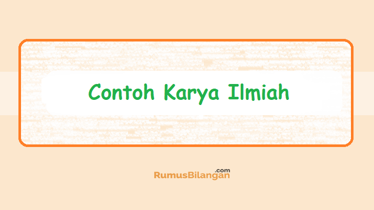 Detail Contoh Contoh Karya Ilmiah Nomer 37