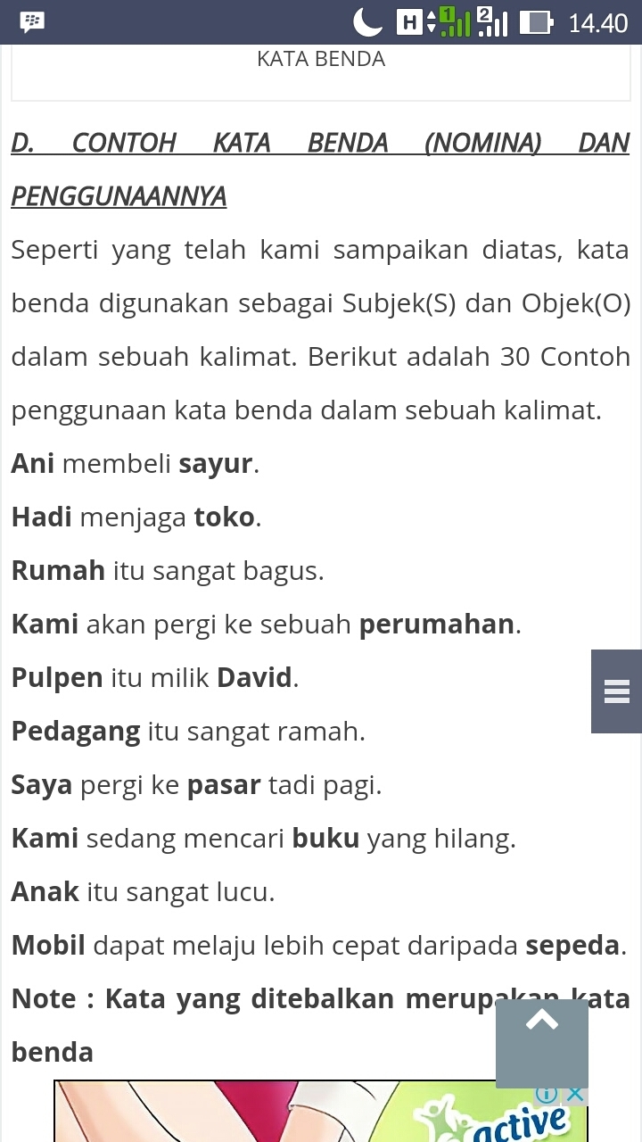 Detail Contoh Contoh Kata Benda Nomer 9