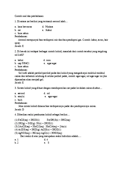 Detail Contoh Contoh Koloid Nomer 51