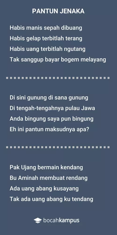 Contoh Contoh Pantun - KibrisPDR
