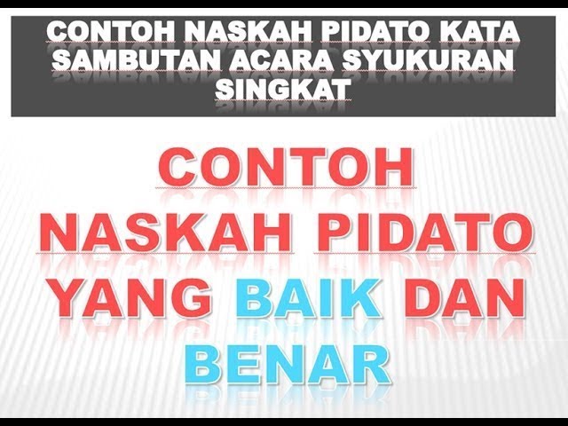 Detail Contoh Contoh Pidato Singkat Nomer 50