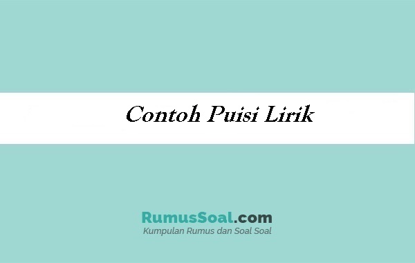 Detail Contoh Contoh Puisi Nomer 54