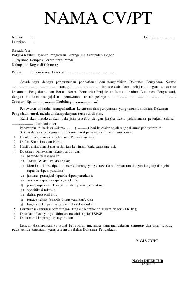 Detail Contoh Contoh Surat Penawaran Nomer 34