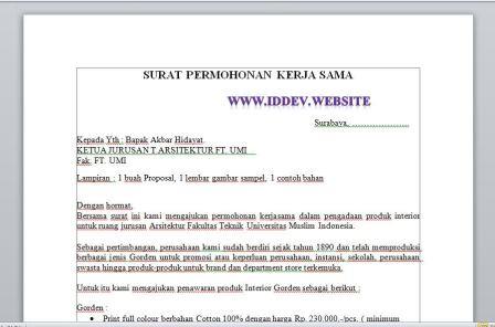 Detail Contoh Contoh Surat Pengajuan Nomer 27