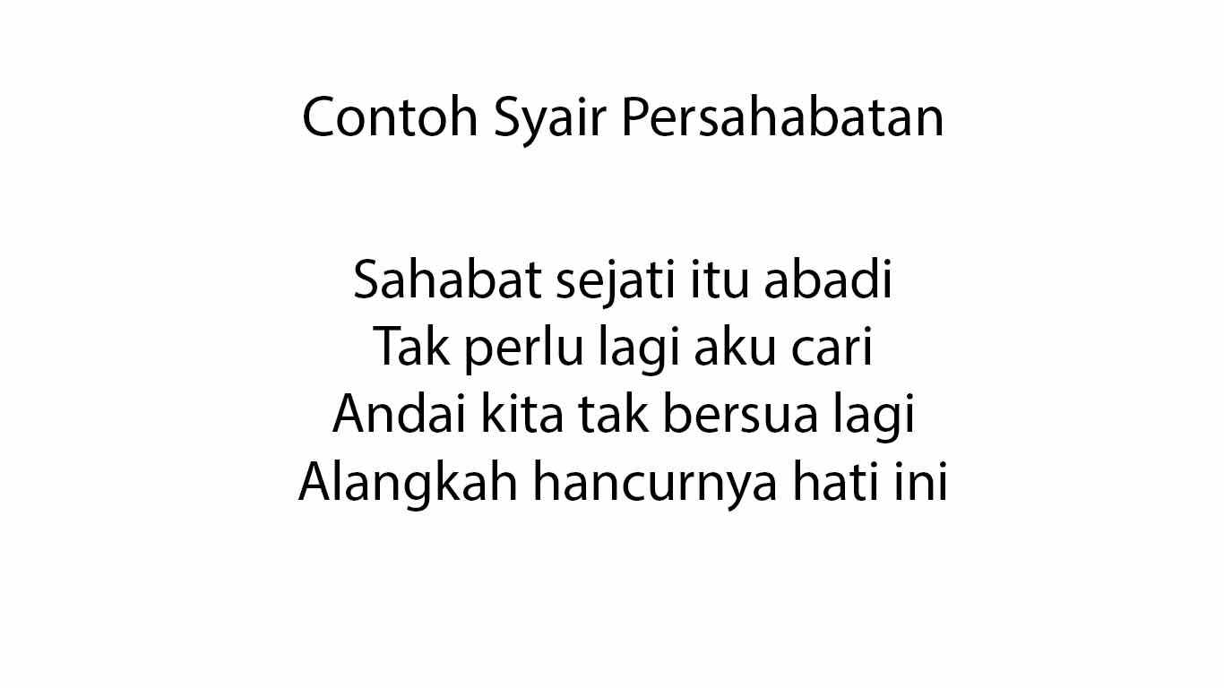 Contoh Contoh Syair - KibrisPDR