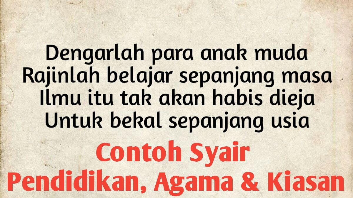 Detail Contoh Contoh Syair Nomer 48