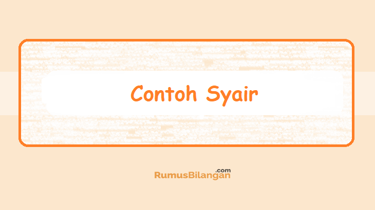 Detail Contoh Contoh Syair Nomer 53