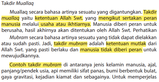 Detail Contoh Contoh Takdir Muallaq Nomer 11