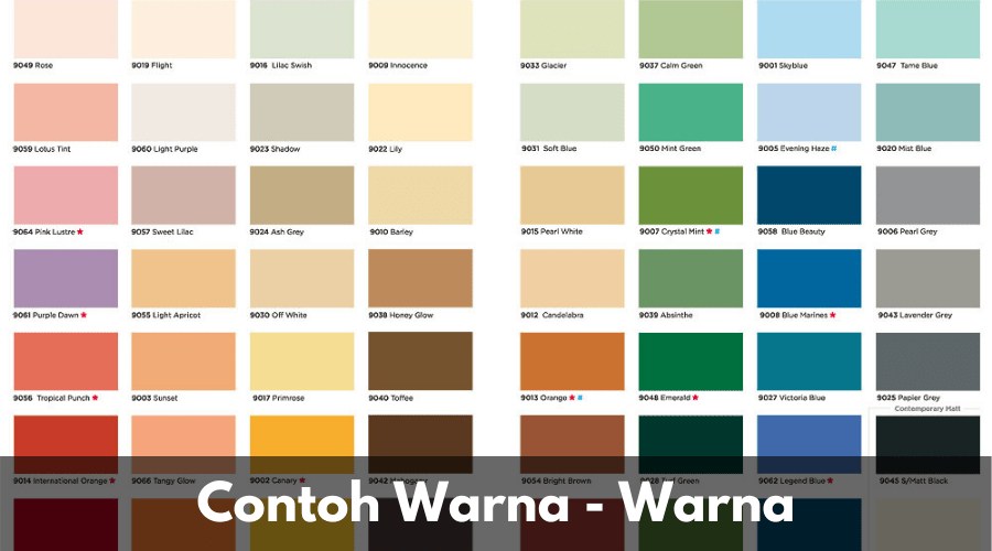 Detail Contoh Contoh Warna Nomer 8