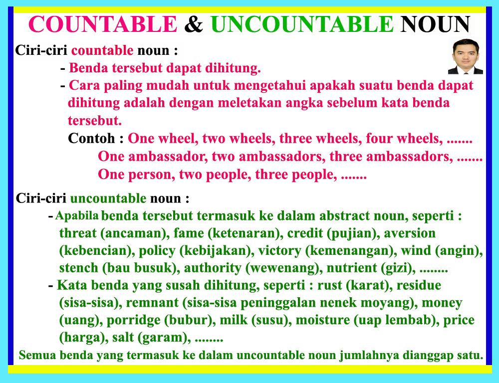 Detail Contoh Countable Noun Dan Uncountable Noun Nomer 18