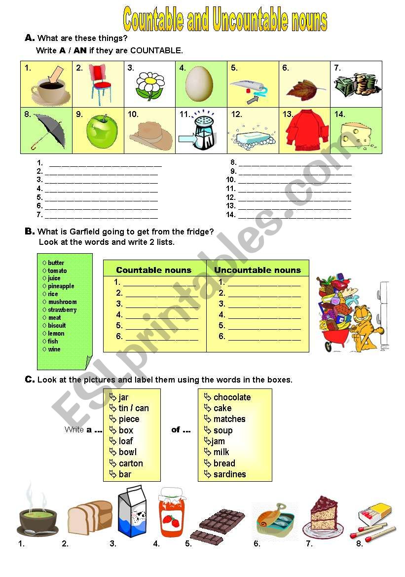 Detail Contoh Countable Noun Dan Uncountable Noun Nomer 23