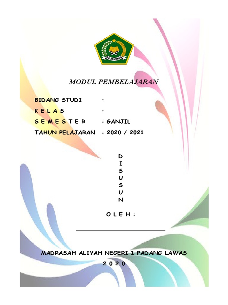 Detail Contoh Cover Modul Pembelajaran Nomer 10