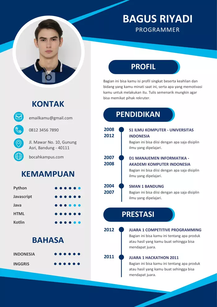 Detail Contoh Cv Bagus Nomer 26