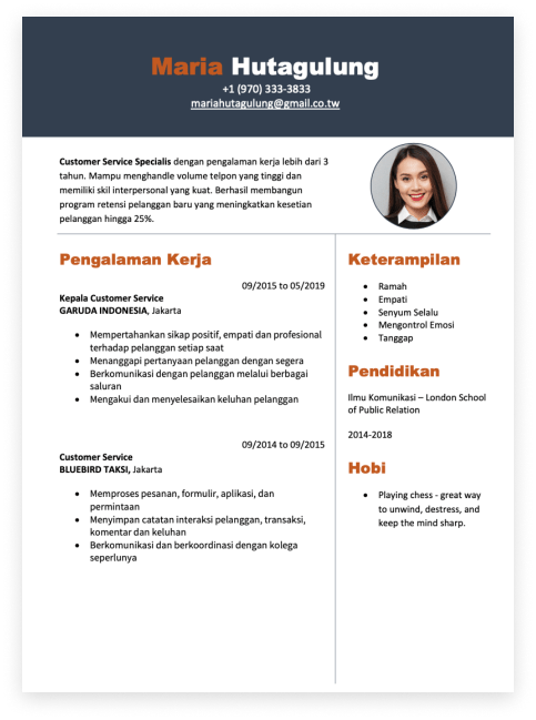 Detail Contoh Cv Baik Dan Benar Nomer 28