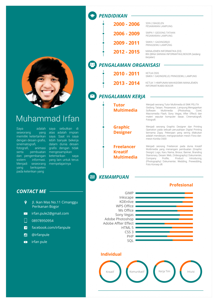Detail Contoh Cv Creative Nomer 13