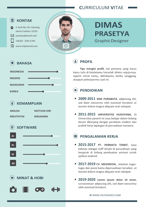 Detail Contoh Cv Creative Nomer 21