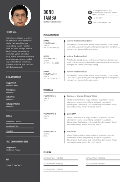 Detail Contoh Cv Creative Nomer 50