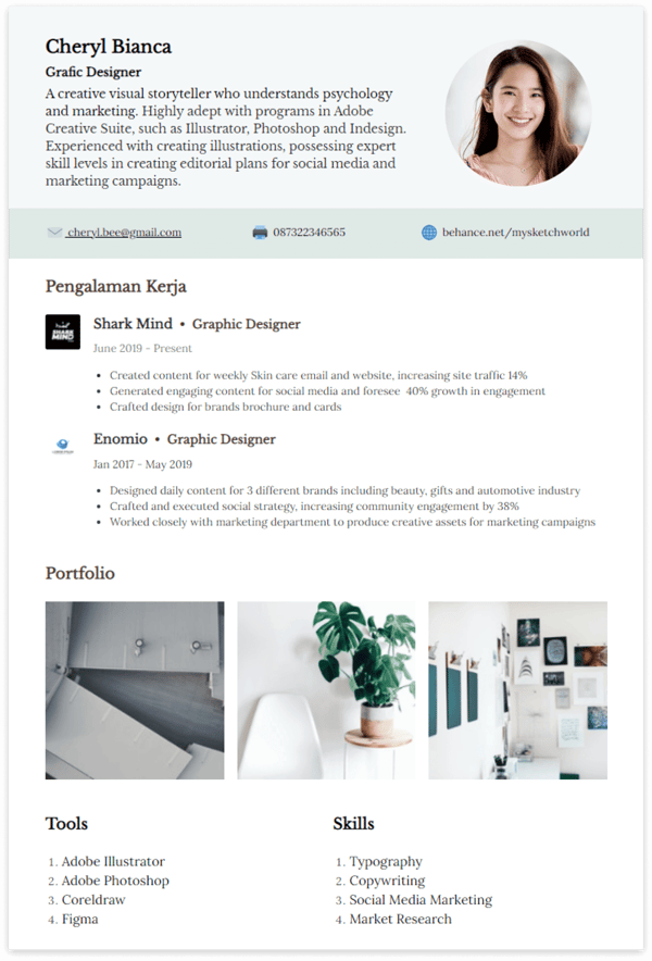 Detail Contoh Cv Desain Nomer 33