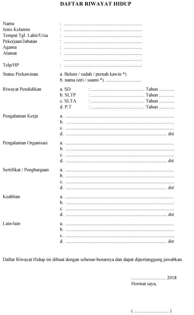 Detail Contoh Cv Doc Nomer 43