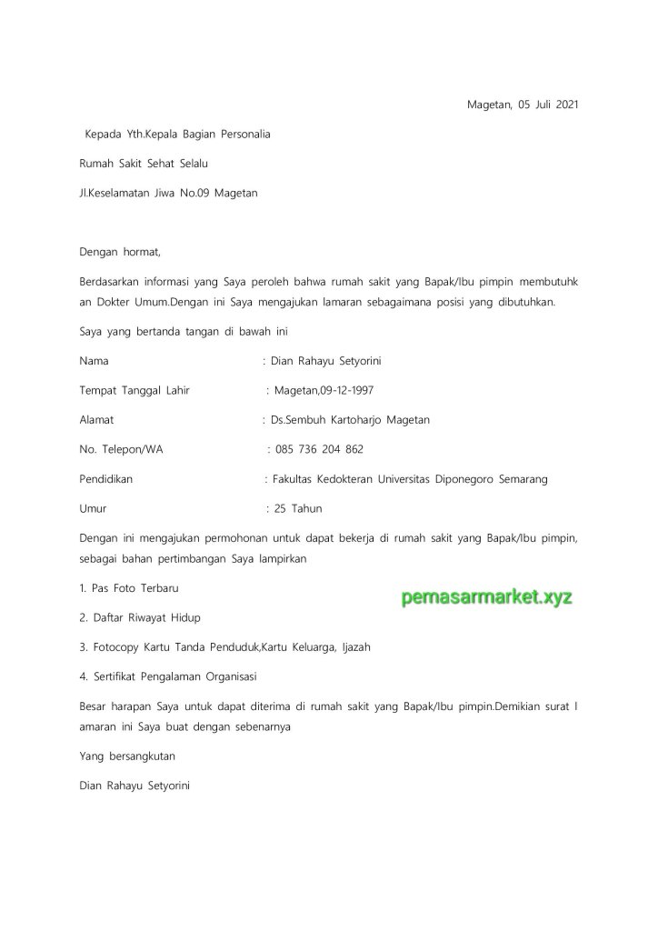 Detail Contoh Cv Dokter Gigi Fresh Graduate Nomer 26