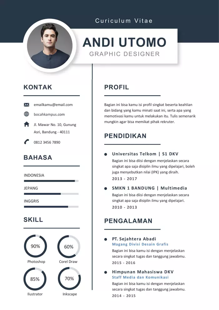 Detail Contoh Cv Fresh Graduate Nomer 17