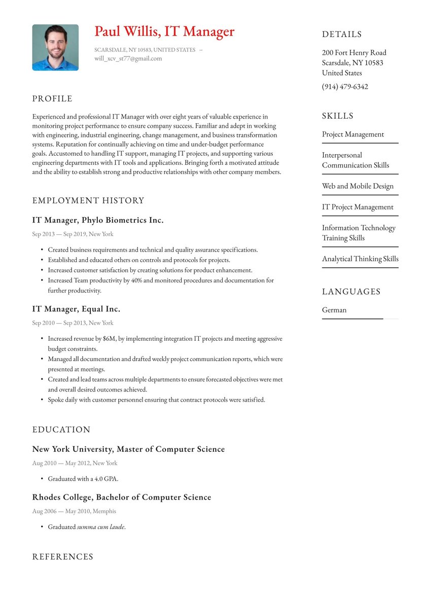 Detail Contoh Cv It Support Nomer 14