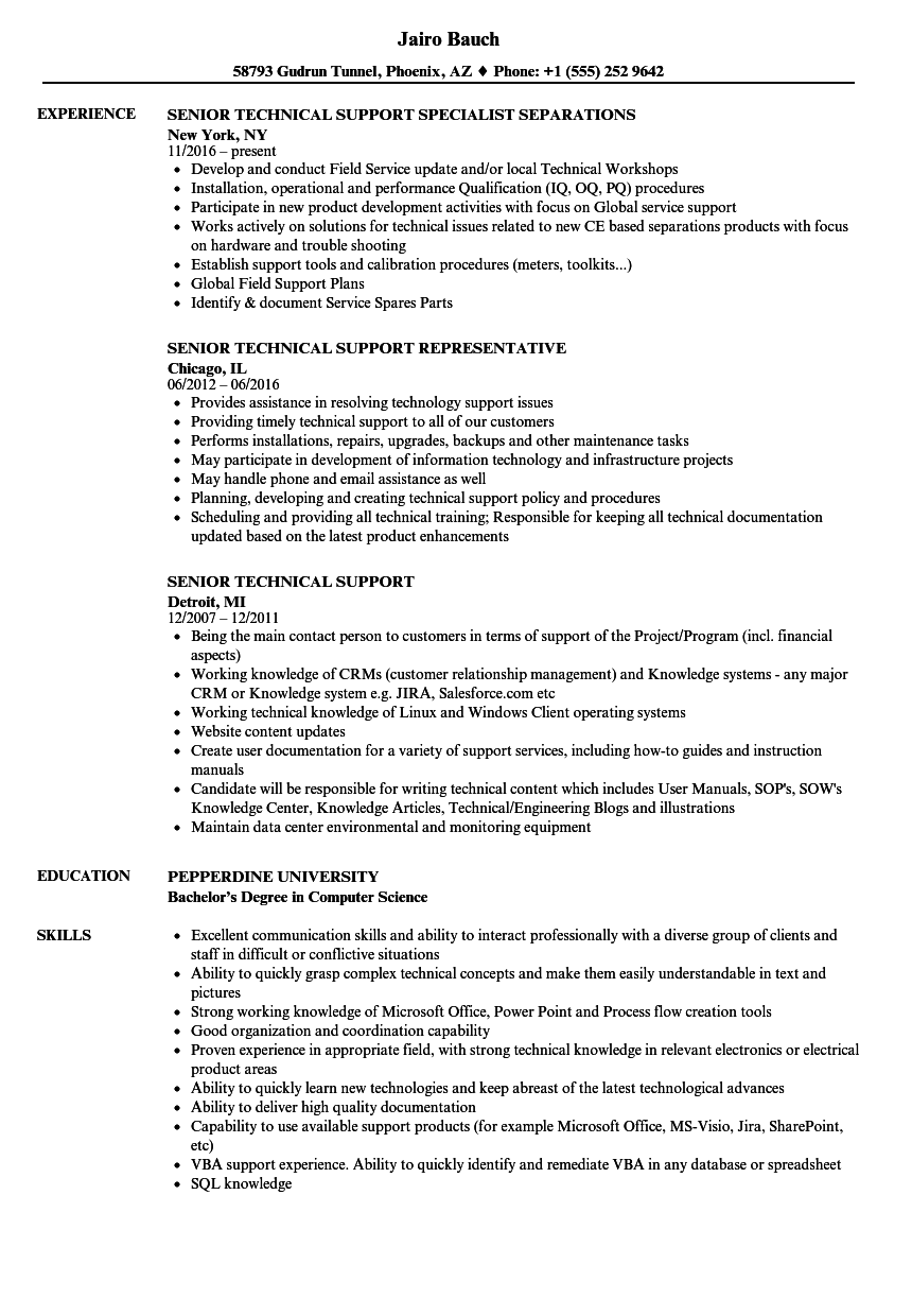 Detail Contoh Cv It Support Nomer 19